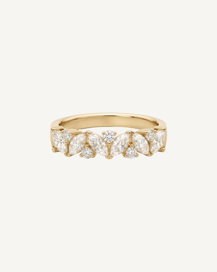 Linked Marquise Ring product image on Oyster Silk background