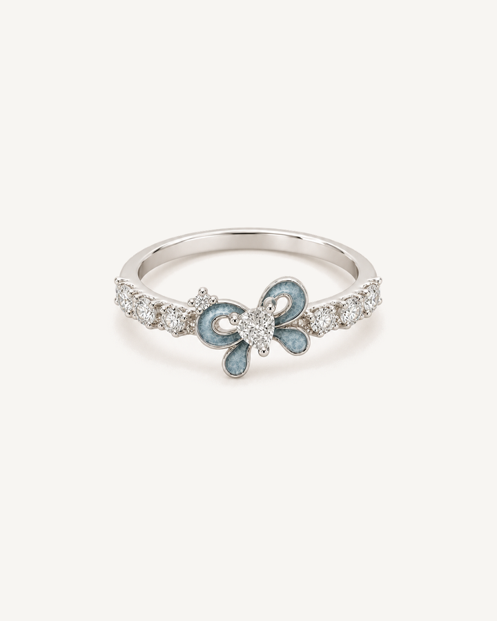 Mist Bow Ring product image on Oyster Silk background