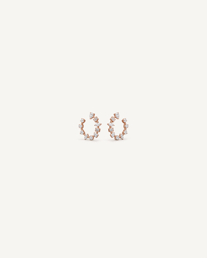 Mixed-Cut Open Hoops product image on Oyster Silk background