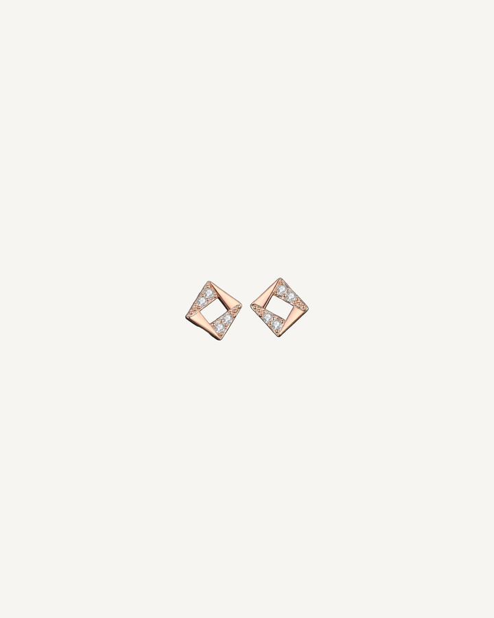Open Kite Studs product image on Oyster Silk background