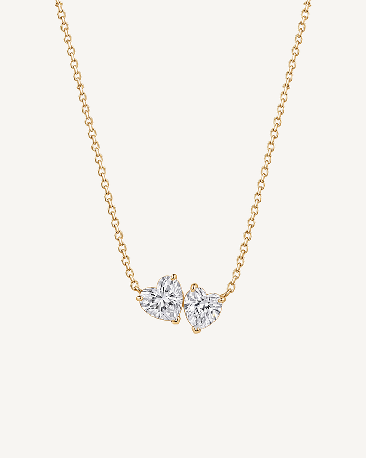 Paired Pear Necklace product image on Oyster Silk background