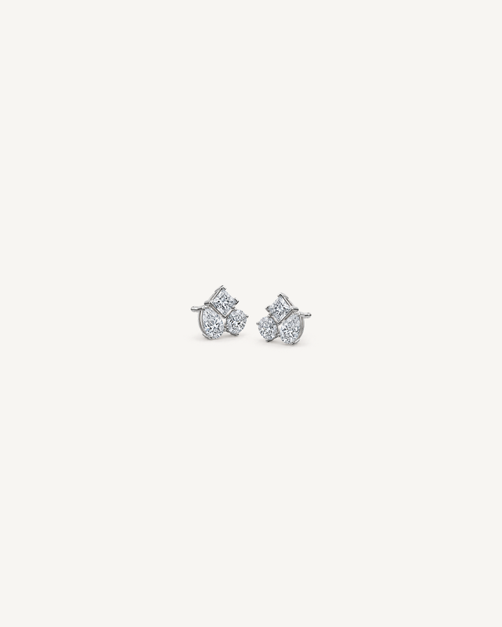 Pear Cluster Studs product image on Oyster Silk background