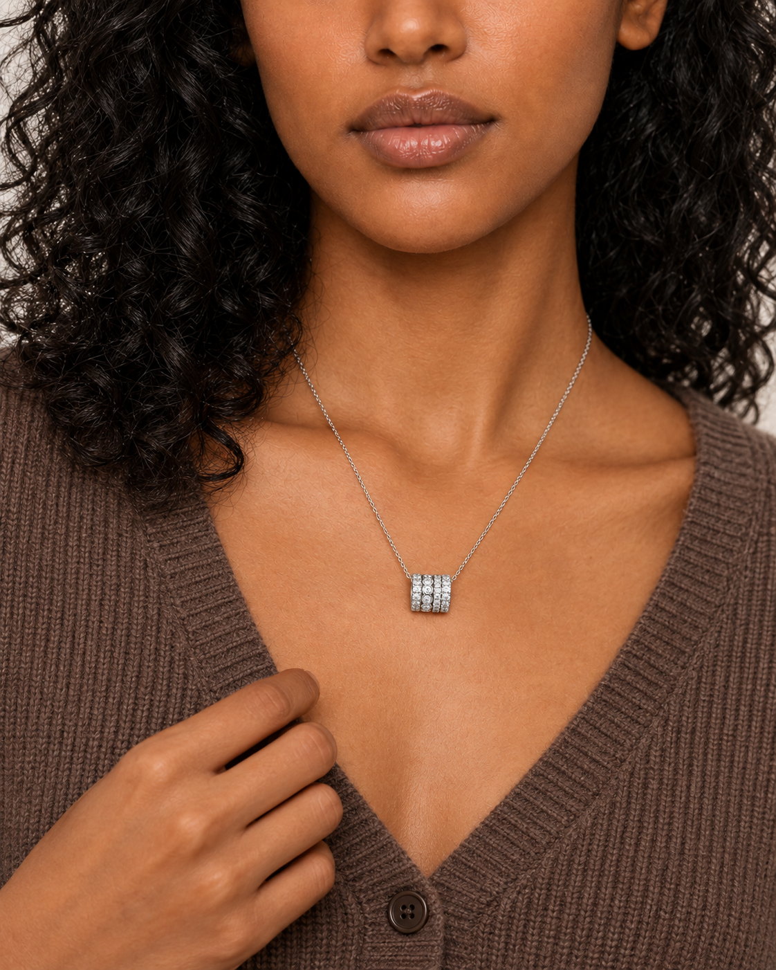 Triple Row Necklace — Second worn