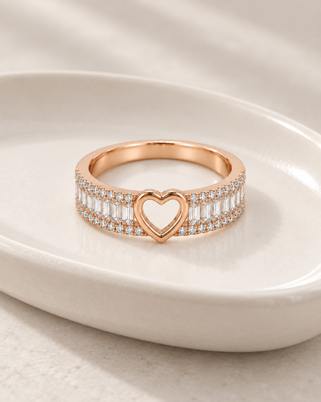 Baguette Heart Ring — Design-led creative
