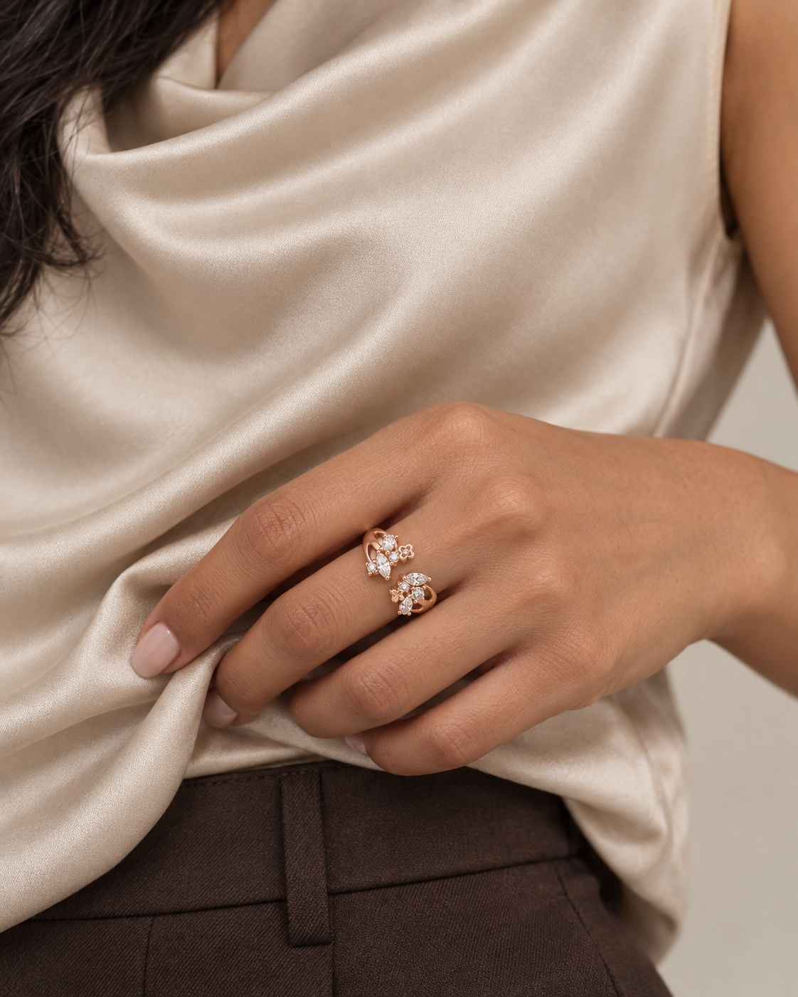 Wildflower Ring - Farther worn