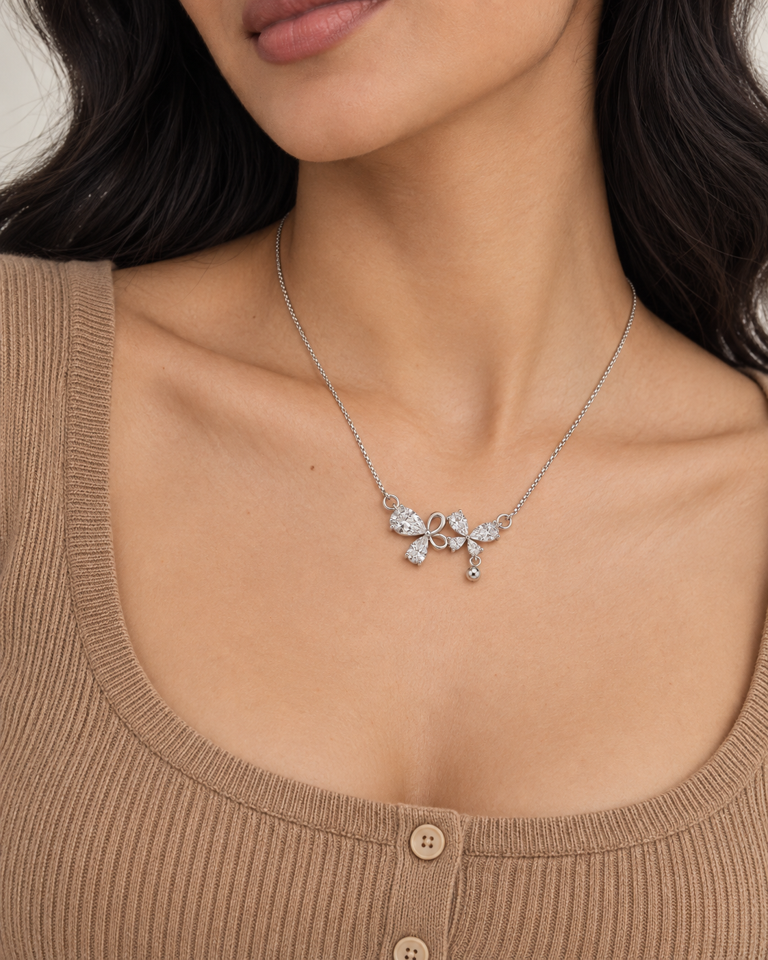 Butterfly Bond Necklace - Second worn