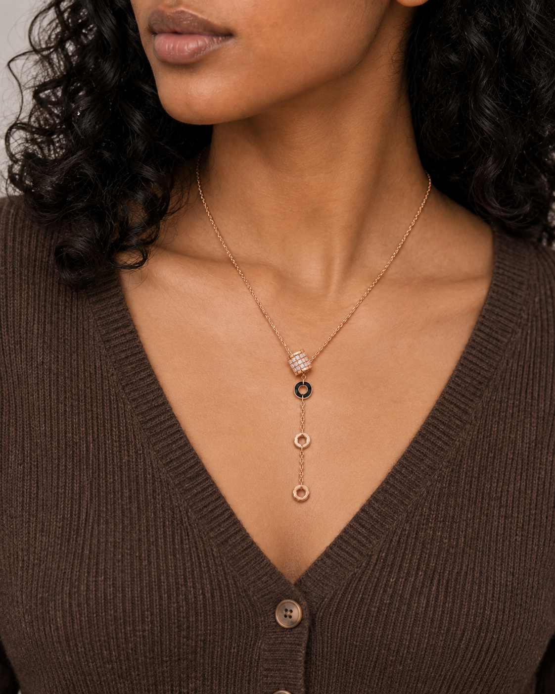 Helix Drop Necklace - Second worn