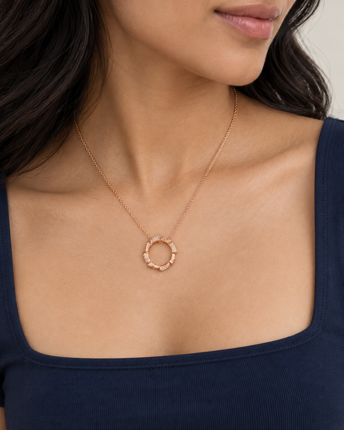 Solar Orbit Necklace - Second worn