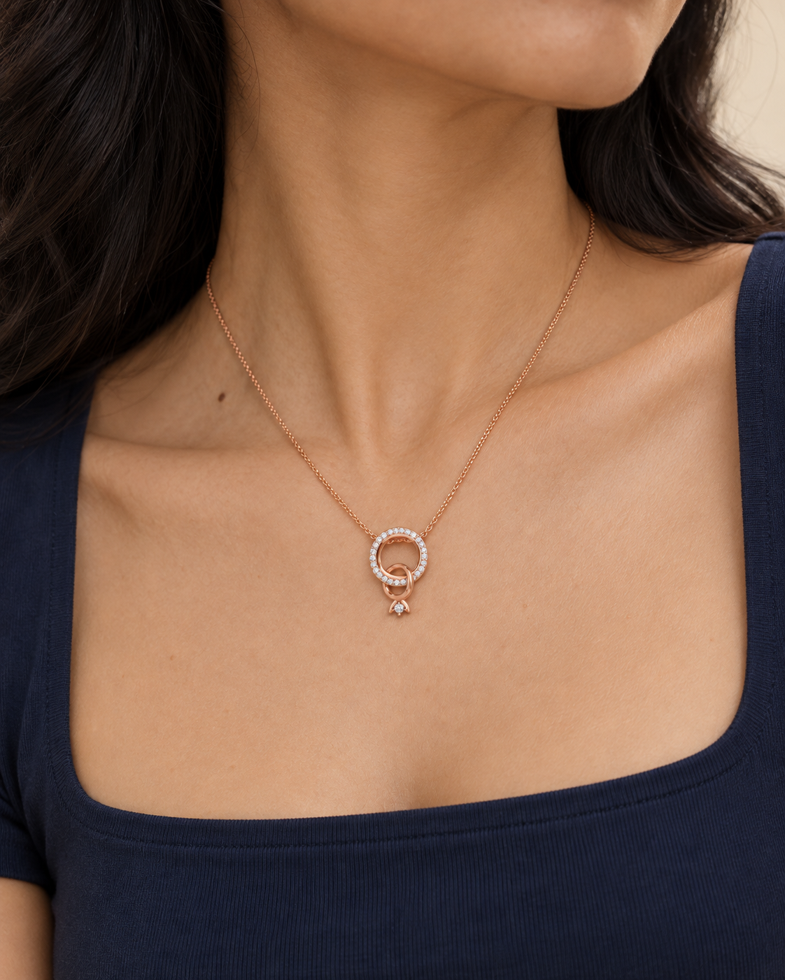 Eclipse Loop Necklace - Second worn