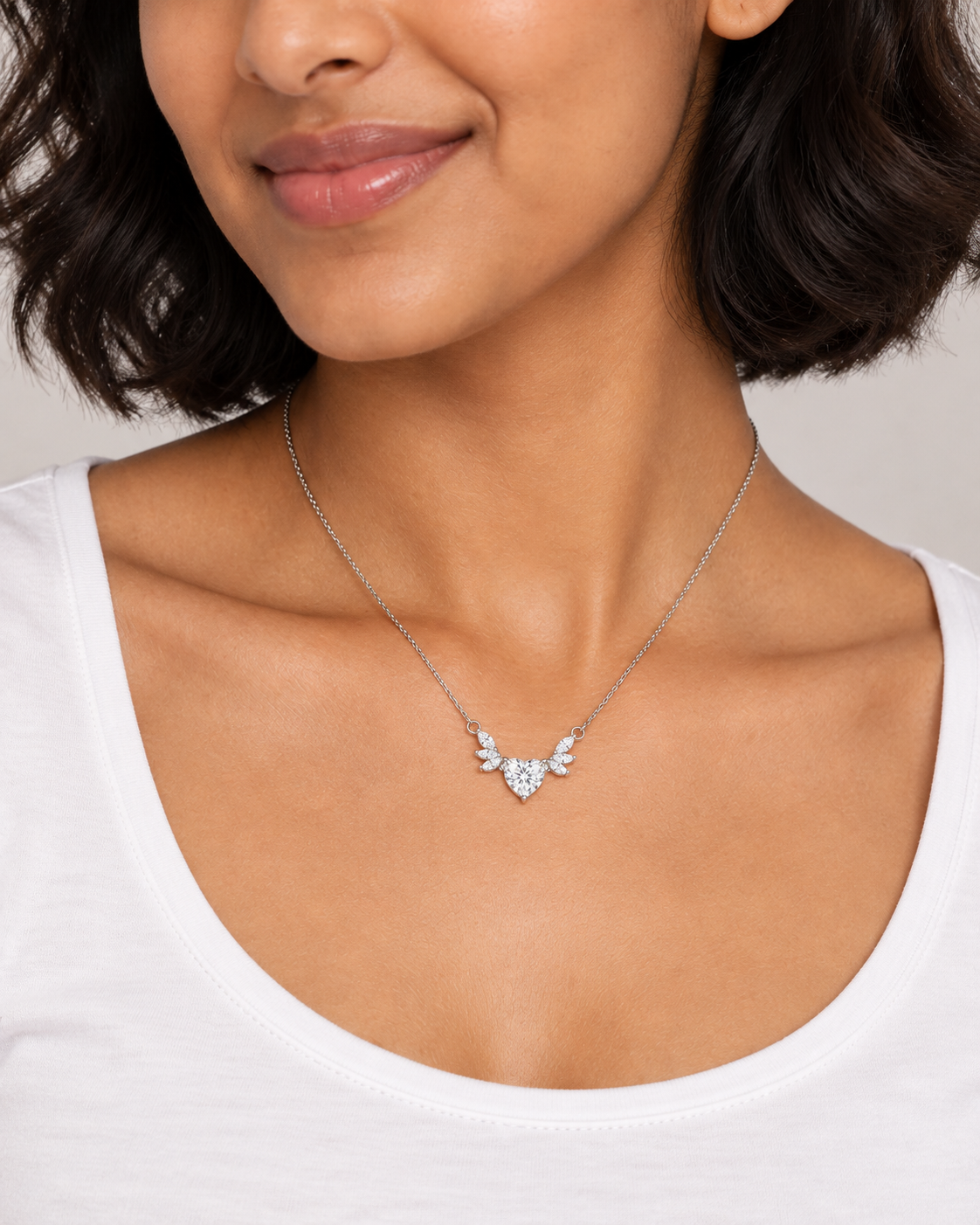 Winged Heart Necklace - Second worn