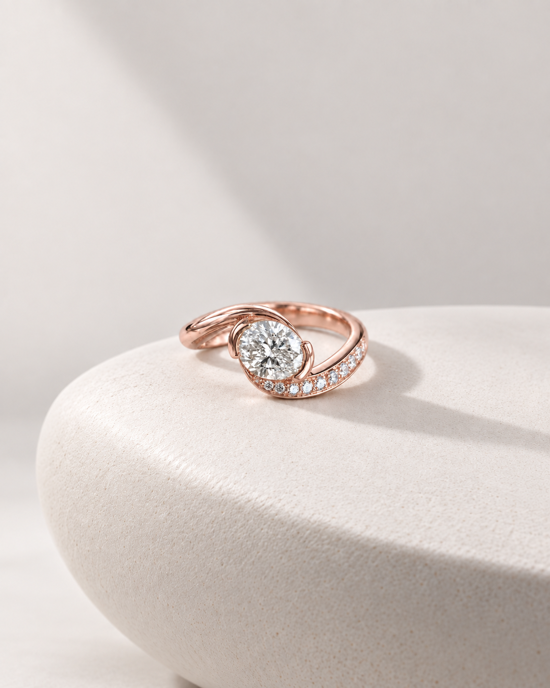 Swirl Solitaire Ring - Design-led creative