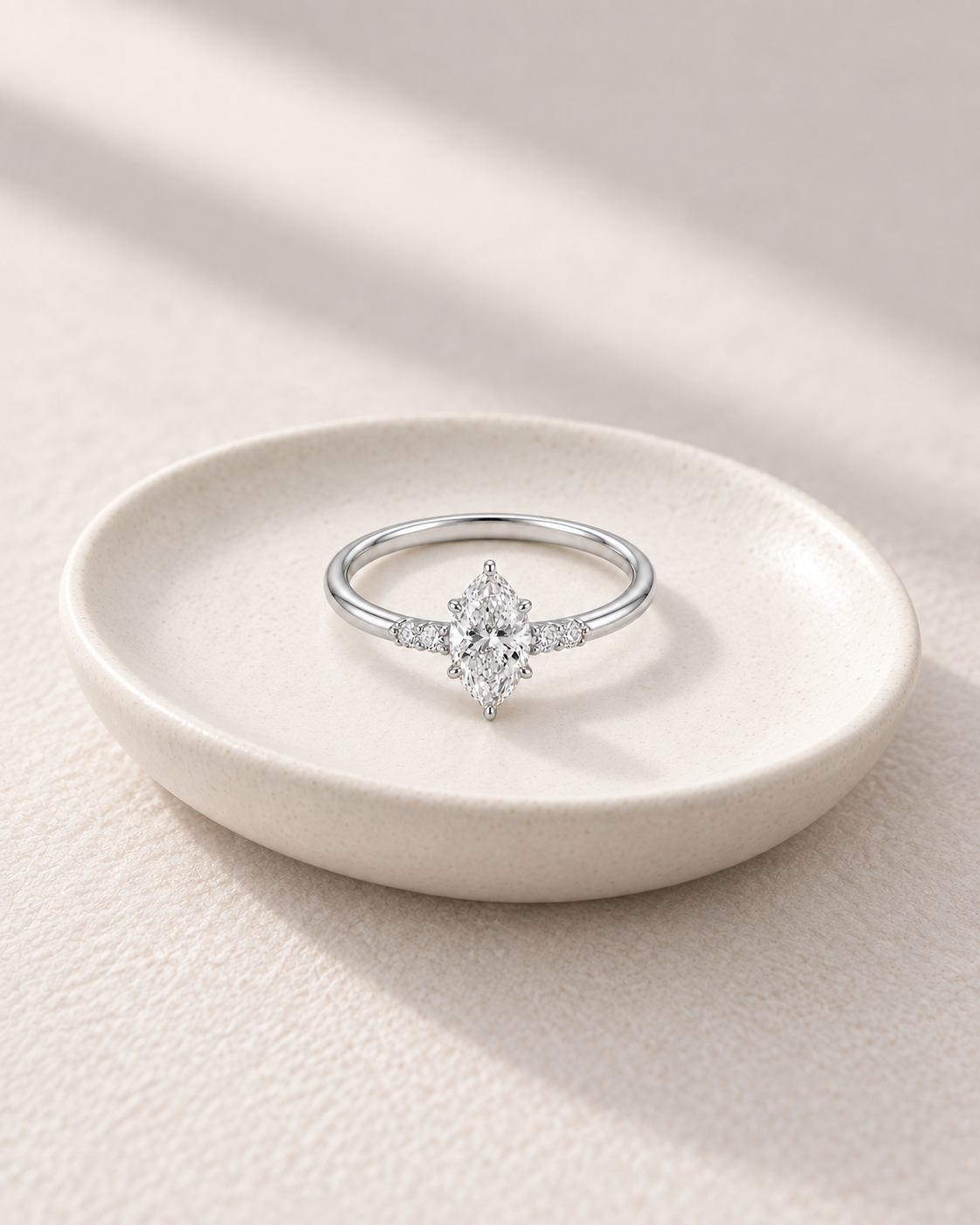 Three-Stone Marquise Ring — Design-led creative