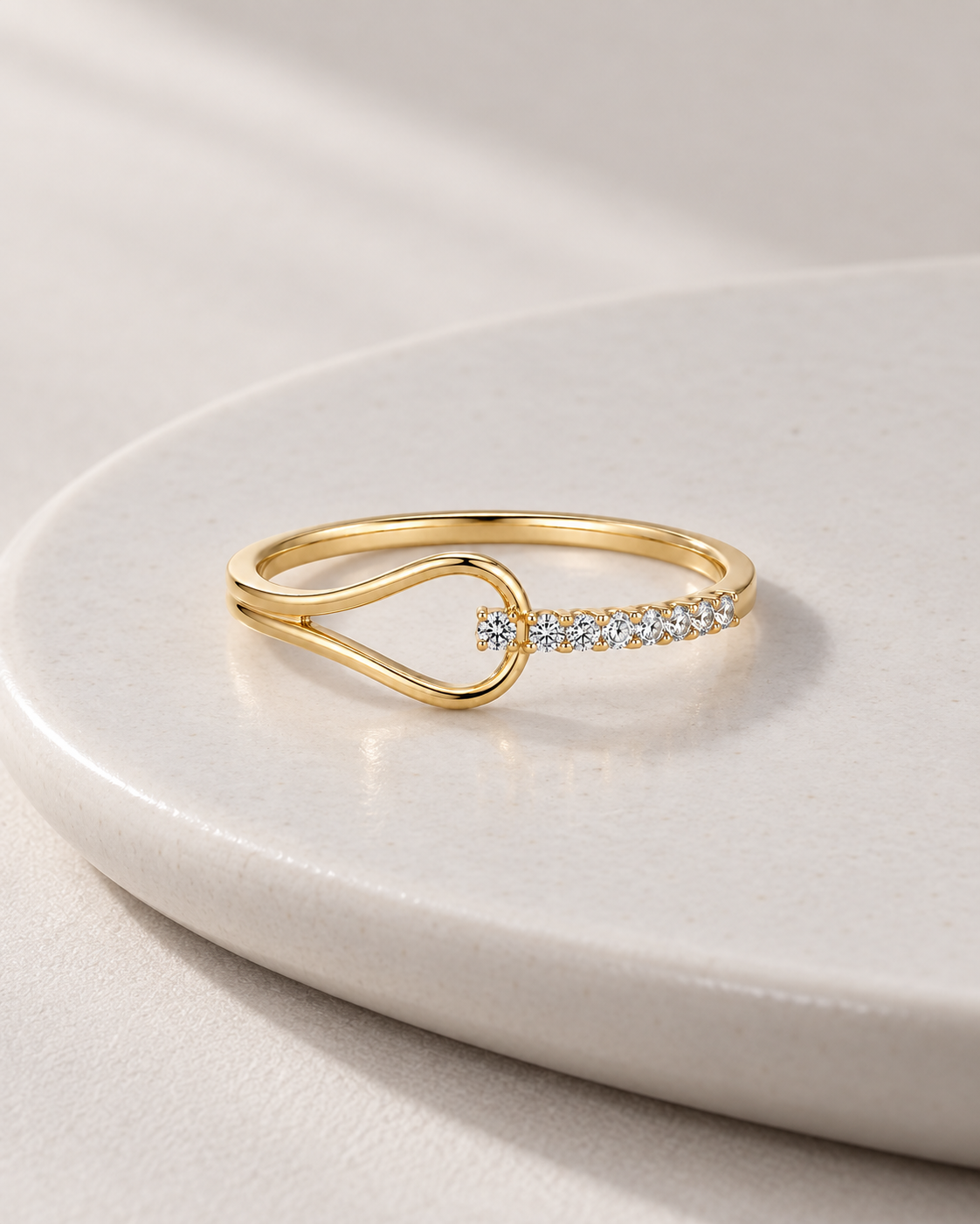 Open Pear Ring - Design-led creative