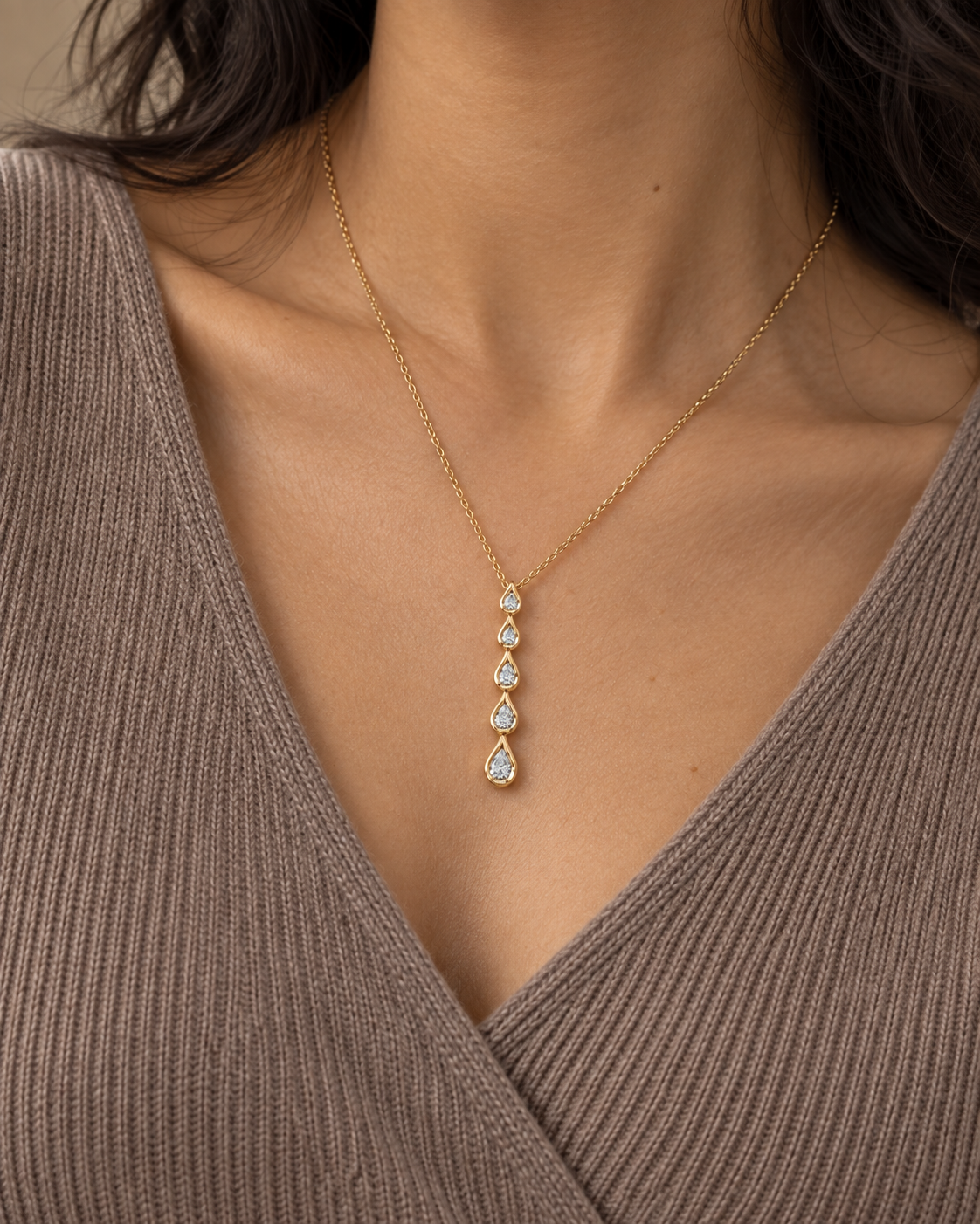 Five-Pear Necklace — Second worn
