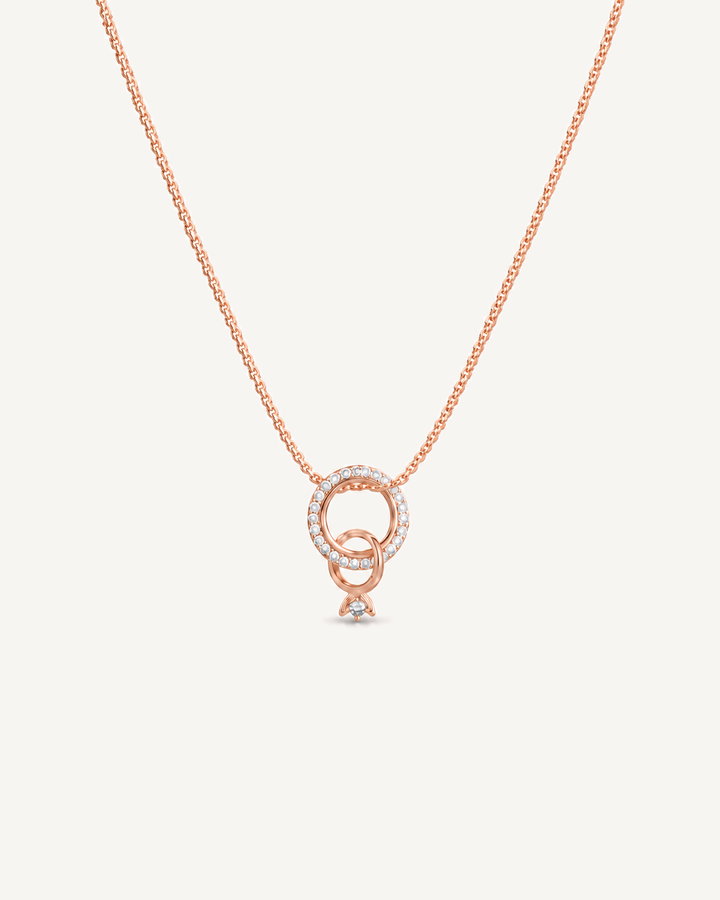 Eclipse Loop Necklace product image on Oyster Silk background