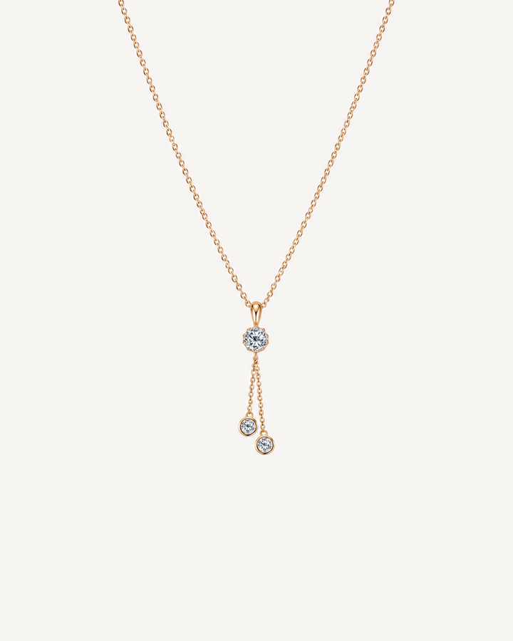 Bezel Chain Necklace product image on Oyster Silk background