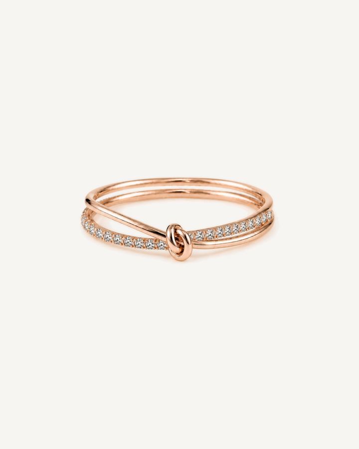Fine Knot Ring product image on Oyster Silk background