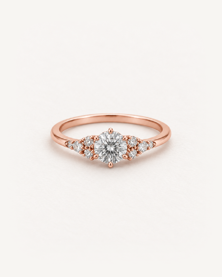 Marquise Accent Ring in Rose Gold