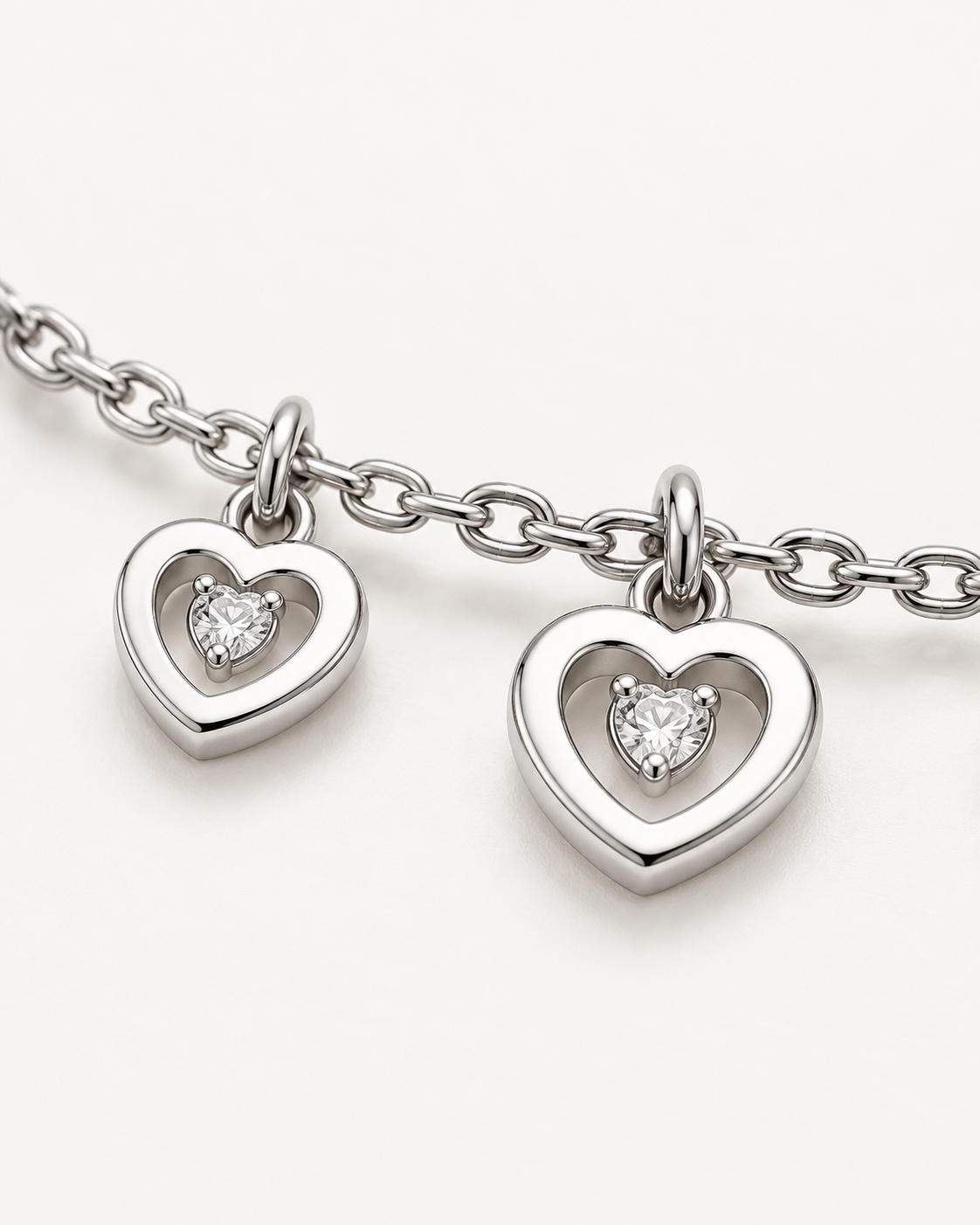 Heart Fringe Bracelet — construction detail