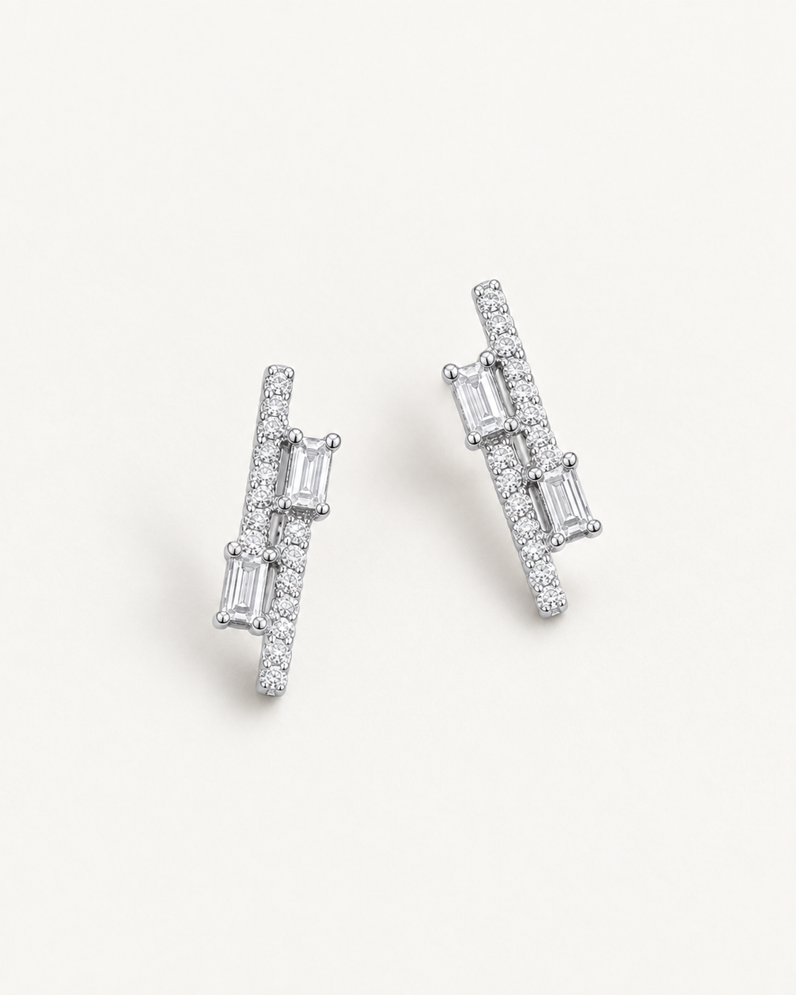 Baguette Bar Studs — complete product view