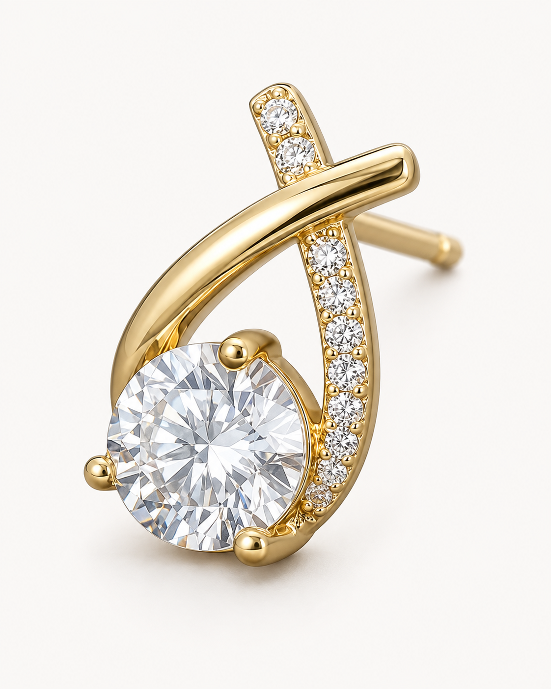 Curved Solitaire Studs — construction detail
