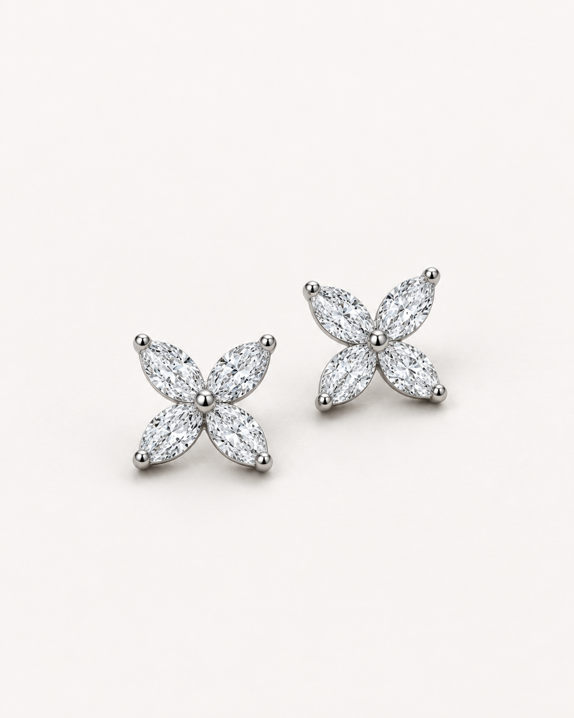 Four-Petal Studs — complete product view