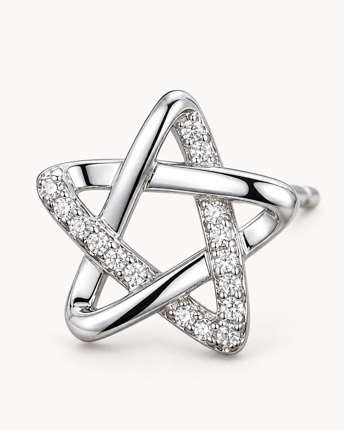 Interwoven Star Studs — construction detail