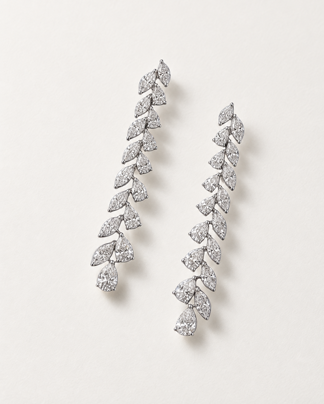 Marquise Line Drop Earrings — complete product view