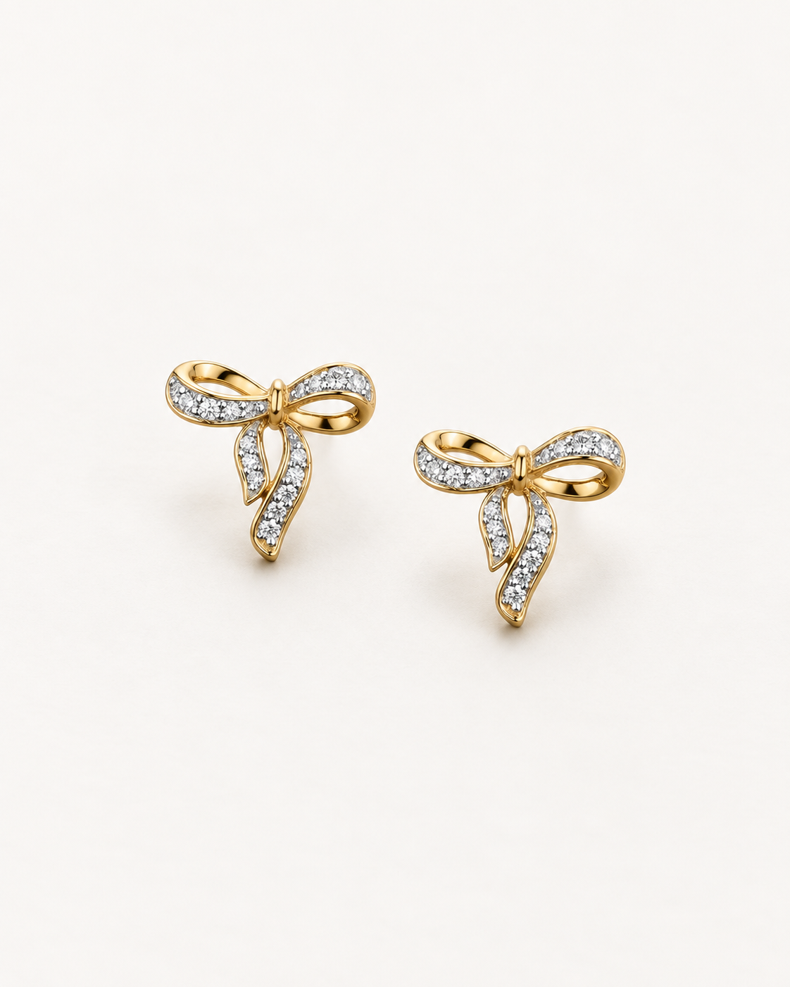 Pavé Ribbon Studs — complete product view