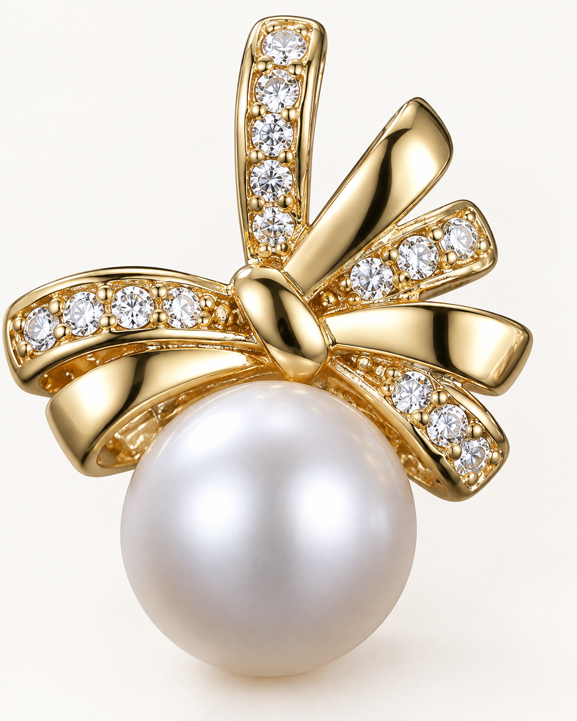 Pearl Ribbon Studs — construction detail
