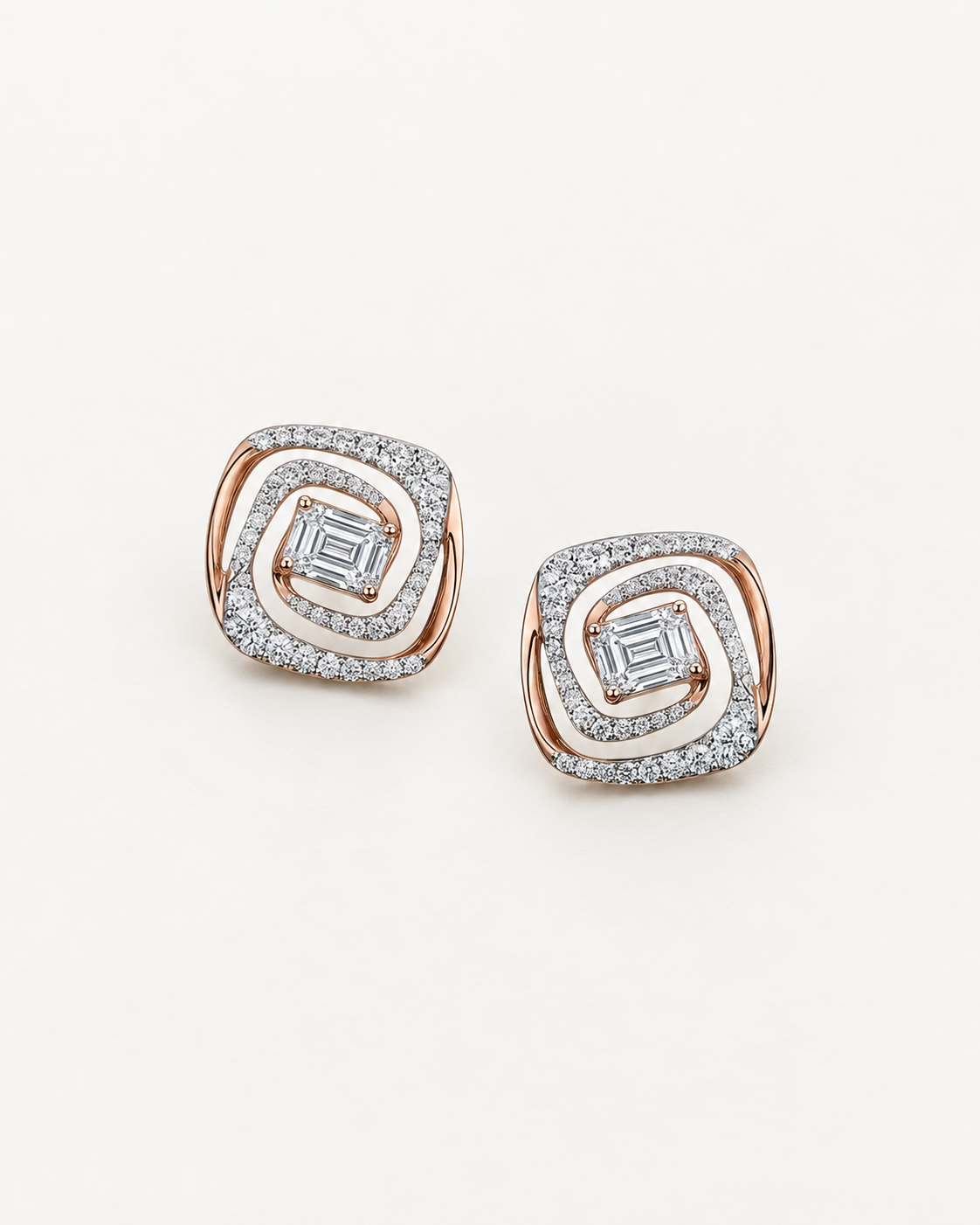 Rounded Square Studs — complete product view
