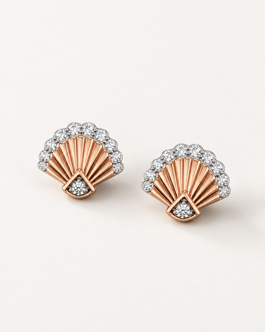 Shell Fan Studs — complete product view