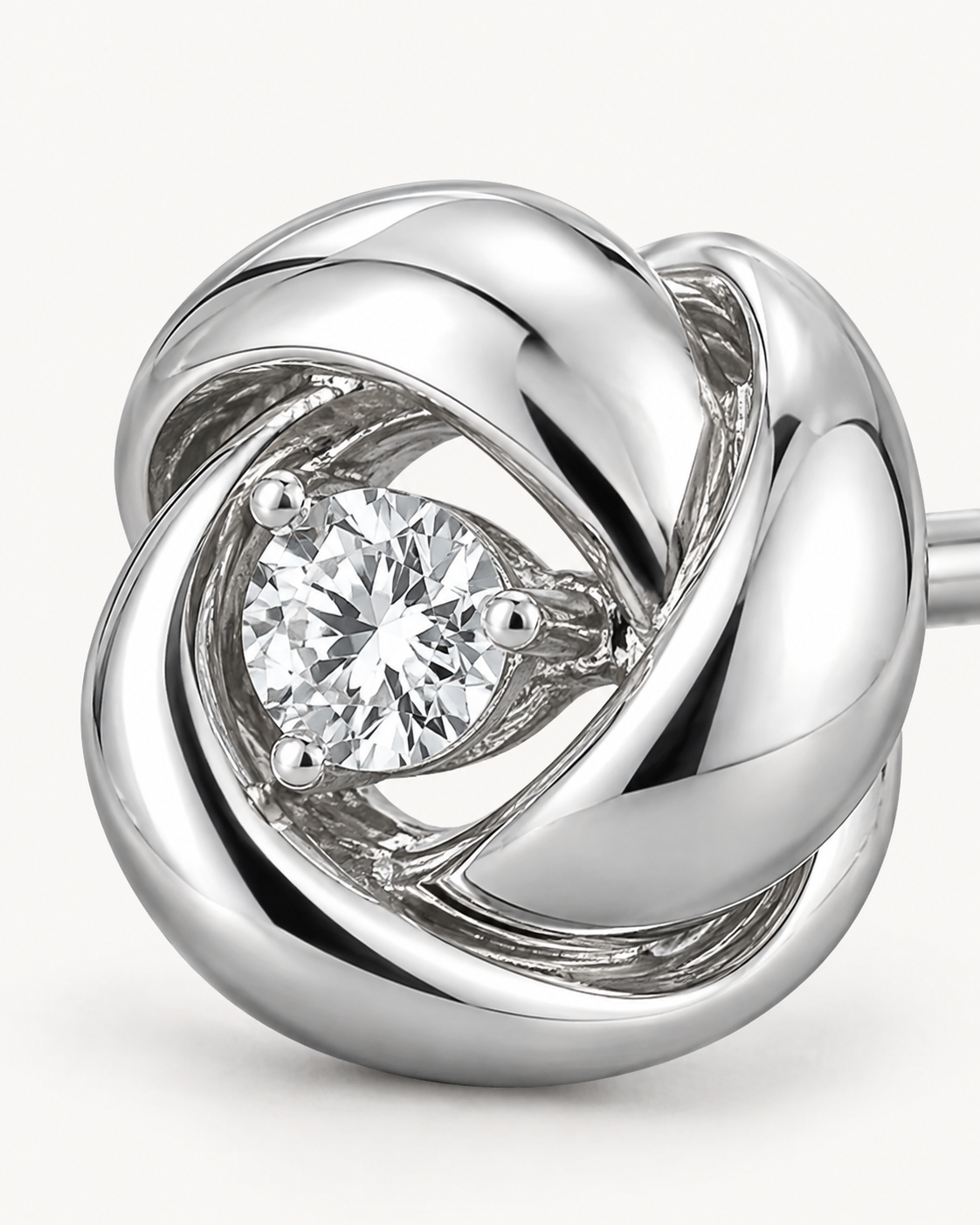 Spiral Solitaire Studs — construction detail