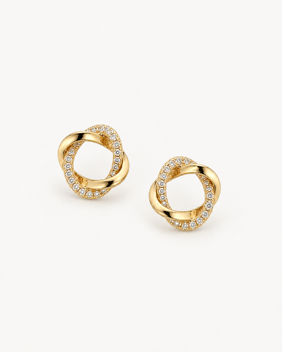 Twisted Circle Studs — complete product view