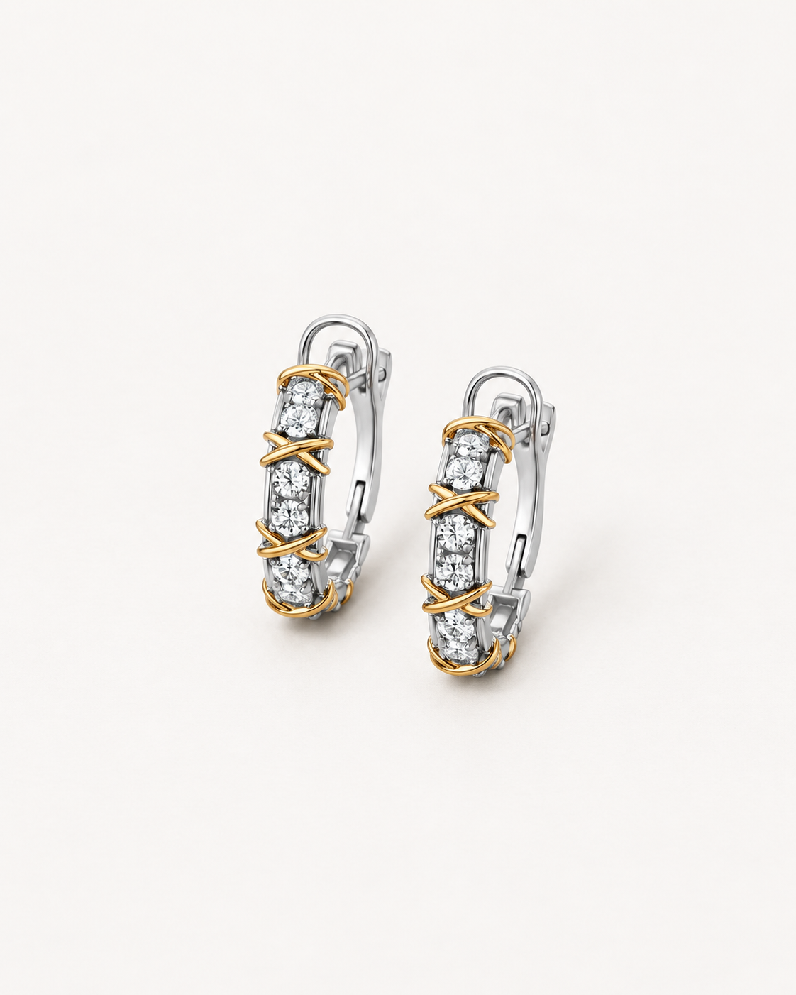 Wrapped Baguette Hoops — complete product view
