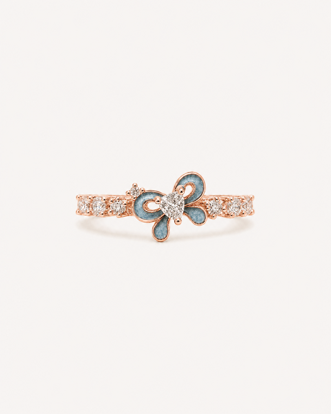Mist Bow Ring - Rose Gold