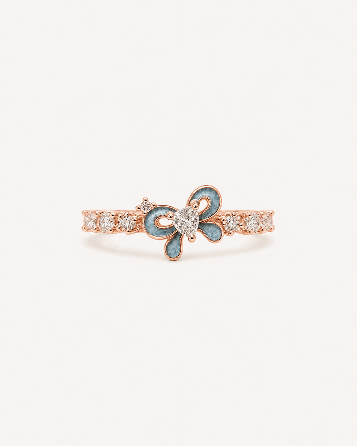 Mist Bow Ring - Rose Gold
