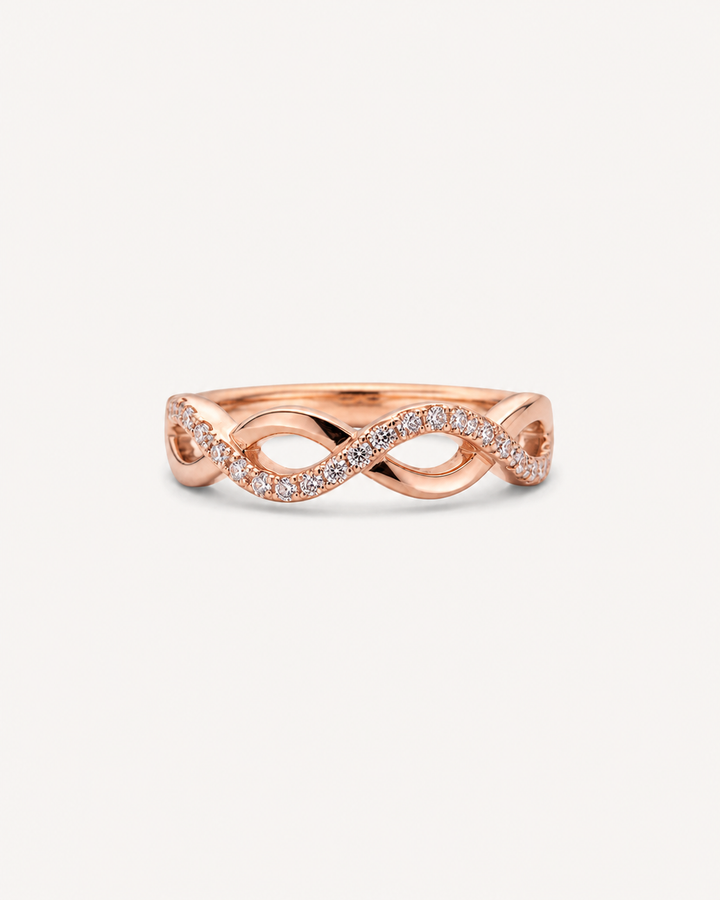 Braided Band Ring - Rose Gold