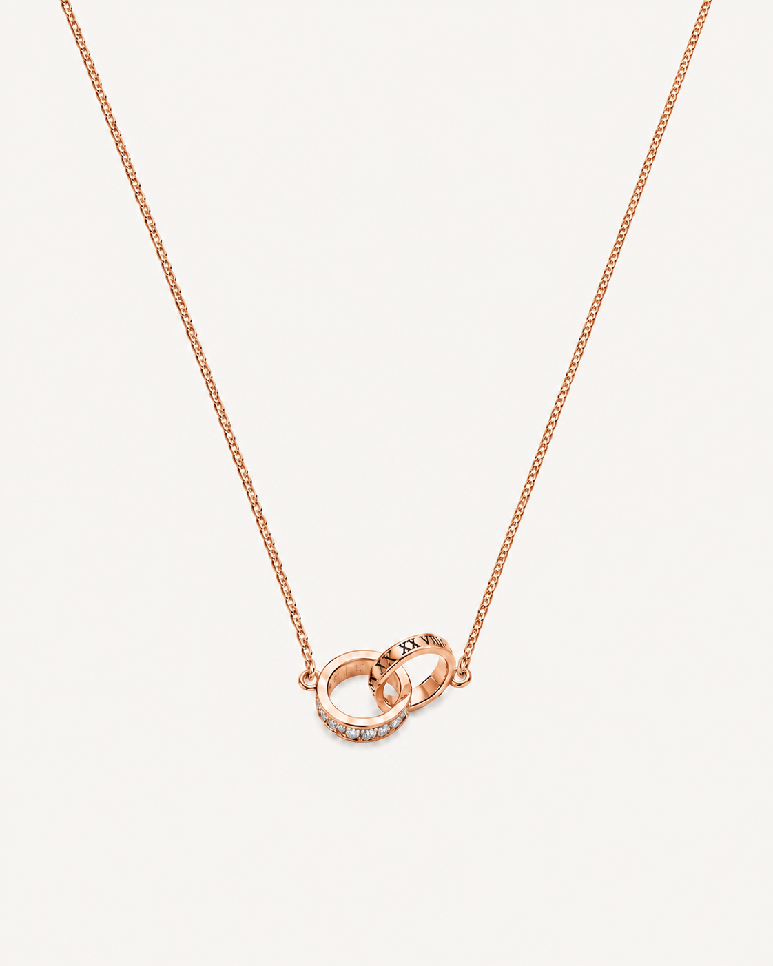Roman Loop Necklace - Rose Gold