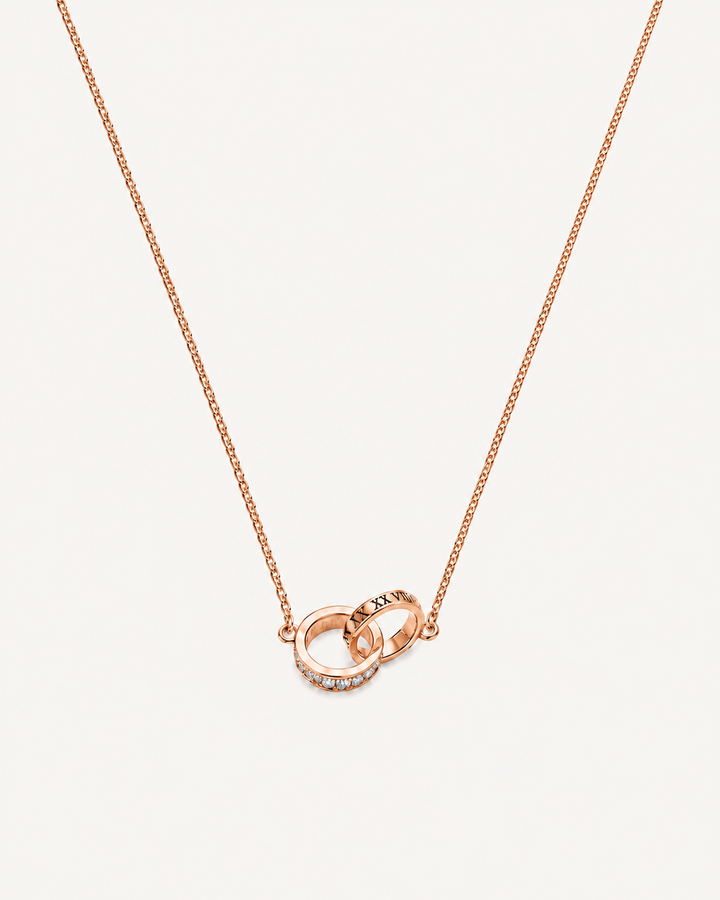 Roman Loop Necklace - Rose Gold