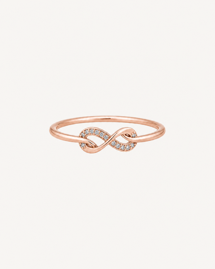 Fine Infinity Ring - Rose Gold