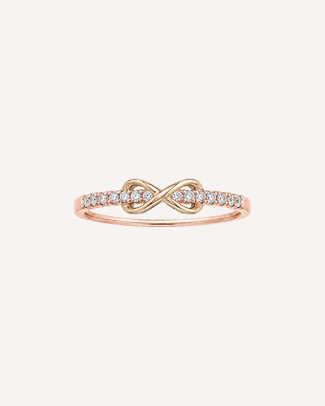 Infinity Accent Ring - Rose Gold