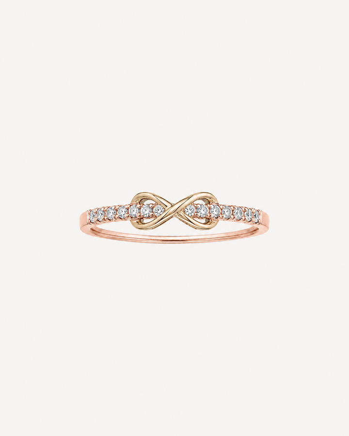 Infinity Accent Ring - Rose Gold