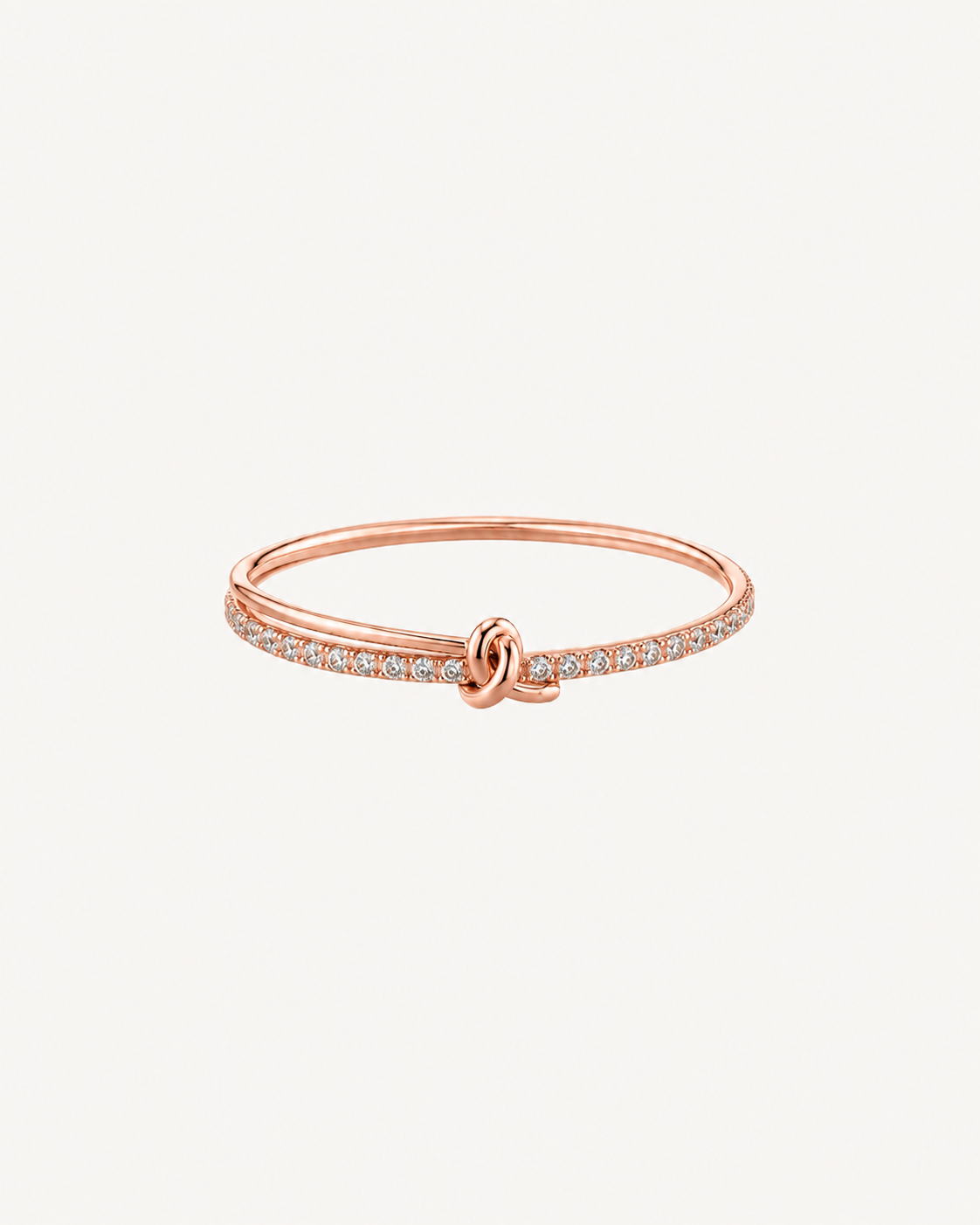 Chain Knot Ring - Rose Gold