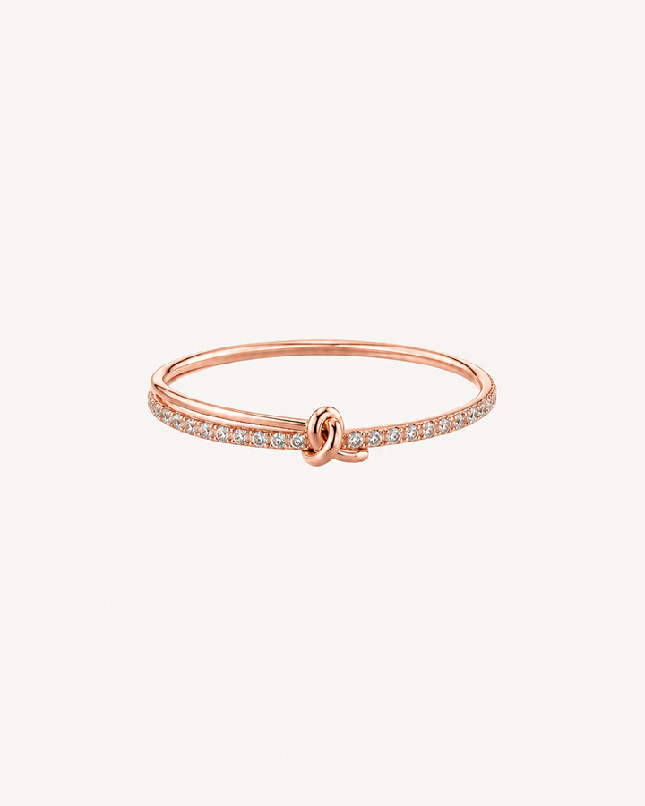 Chain Knot Ring - Rose Gold