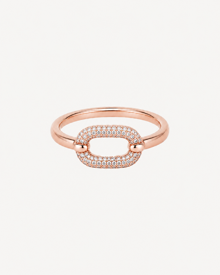 Oval Buckle Ring - Rose Gold
