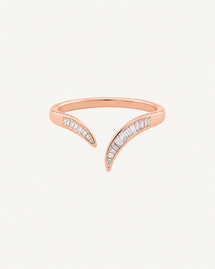 Split Curve Ring - Rose Gold