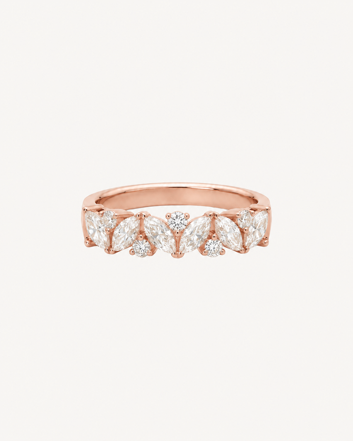Linked Marquise Ring - Rose Gold