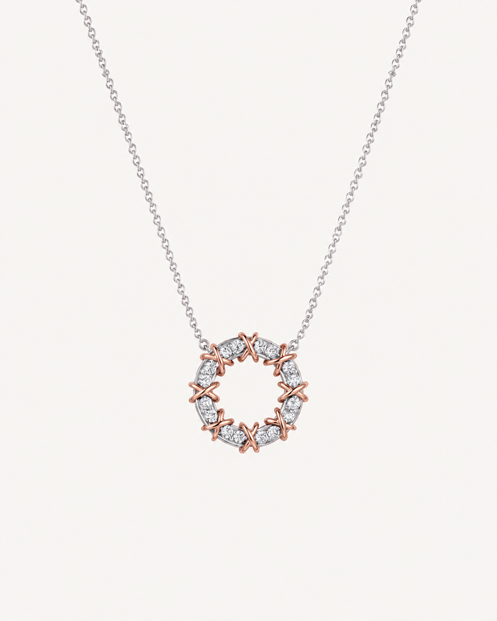 Branch Wreath Necklace - Rose Gold