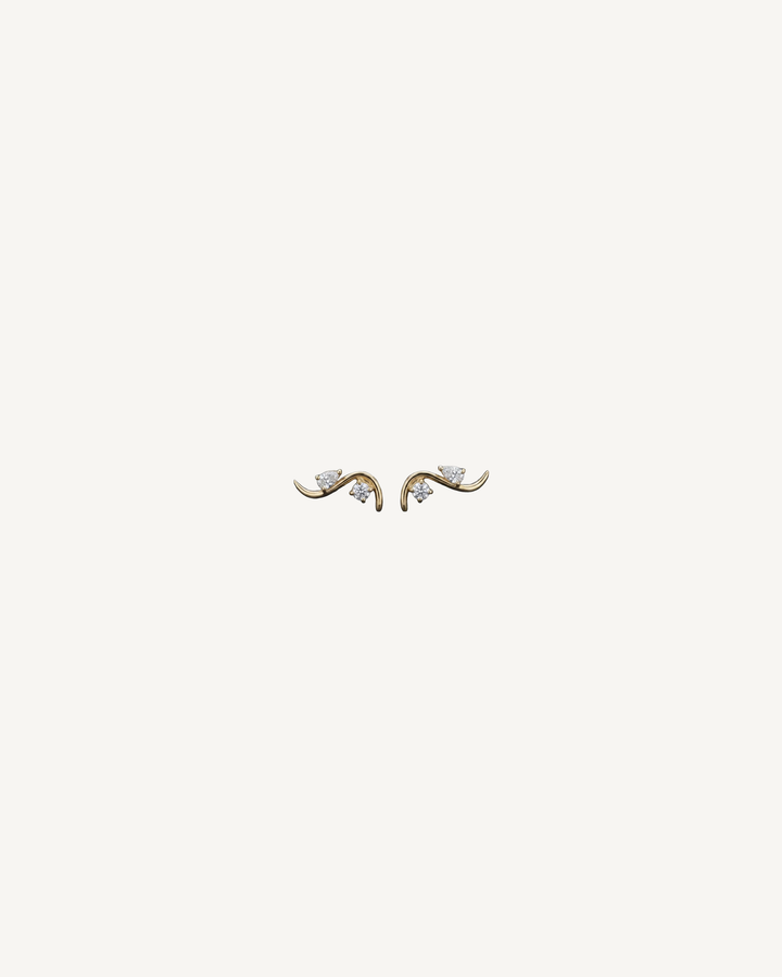 S-Curve Studs product image on Oyster Silk background